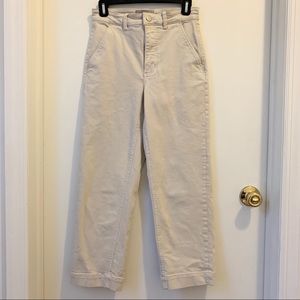 Everlane Straight Leg Crop Pant in Sandstone